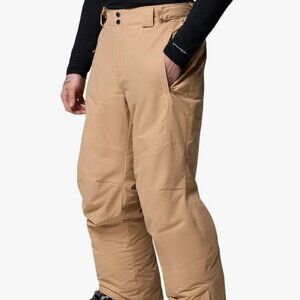Columbia Men's Bugaboo v Insulated Ski Snowboard Pants Beige Omni-Tech Size XXL
